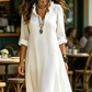 🌸✨Robe Maxi Bohème À Col V Volanté🔥