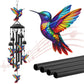🕊️🔔 PROMO FLASH 50% ! Carillon Éolien Vintage Métal Jardin – Aluminium Anodisé, Son Apaisant, Résistant aux Intempéries, 2 Tailles, Idéal Terrasse & Balcon 🌿