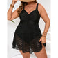 🌸 -50% MAINTENANT ! 🌸 Maillot de Bain Une Pièce Gainant en Maille Grande Taille