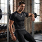 👕 -50% MAINTENANT ! ⏰ Ensemble Haut & Pantalon de Compression Quick-Dry pour Homme – Évacuation de l'humidité & maintien – Parfait pour la salle, la course ou la récupération – Léger et flexible 👖