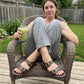 Women's Summer Flat Sandals with Double Buckle