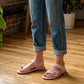 Women's Summer Flat Sandals with Double Buckle