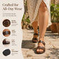 Women's Summer Flat Sandals with Double Buckle