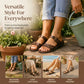 Women's Summer Flat Sandals with Double Buckle