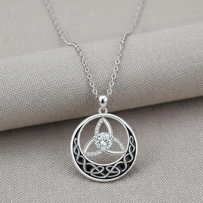 💍 ACHETEZ 2 OBTENEZ 1 GRATUIT ! ✨ Collier Vintage Nœud Celtique – Argent 925 & ZC Étincelant – Symbole Intemporel d'Amour – Parfait en Cadeau ou au Quotidien 🎁