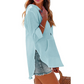 🌊SOLDES D'ÉTÉ -50% 💖Haut à capuche manches longues col V avec poche pour femme