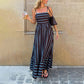 👗 -50% MAINTENANT ! 🏖️ Robe Maxi Cami Rayée Affinante – Silhouette Élancée & Style Chic Effortless ✨