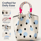 👜 50% DE RÉDUCTION ⏰ Sac à main féminin à jolis pois – Léger, spacieux & design ludique – Parfait pour les sorties, les vacances ou le quotidien – élégant et pratique ✨