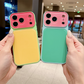 Coque de Téléphone Acrylique Dopamine aux Couleurs Contrastées Vibrantes