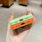 Coque de Téléphone Acrylique Dopamine aux Couleurs Contrastées Vibrantes