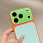 Coque de Téléphone Acrylique Dopamine aux Couleurs Contrastées Vibrantes