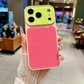 Coque de Téléphone Acrylique Dopamine aux Couleurs Contrastées Vibrantes