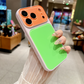 Coque de Téléphone Acrylique Dopamine aux Couleurs Contrastées Vibrantes