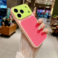 Coque de Téléphone Acrylique Dopamine aux Couleurs Contrastées Vibrantes