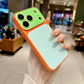 Coque de Téléphone Acrylique Dopamine aux Couleurs Contrastées Vibrantes