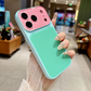 Coque de Téléphone Acrylique Dopamine aux Couleurs Contrastées Vibrantes