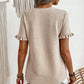 👕Haut d'Été Élégant à Manches Volantées pour Femme