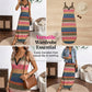👗 LIMITED-TIME 50% OFF! 💥 Women's Breathable Comfort Striped Maxi Dress – V-Neck, Multi-Color, Side Slit ✨