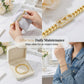 ✨🔥 PROMO -50% ! Bracelet Chaîne Cubaine Femme Plaqué Or – Zircon Cubique Brillant Assemblage Précis, Étiquette Rectangulaire Creuse Géométrique, Fermoir Rabat Sécurisé · Cadeau Luxe · 19 cm 💎