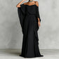 👗Robe Maxi Fluide Élégante à Épaules Dénudées pour Femme