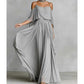👗Robe Maxi Fluide Élégante à Épaules Dénudées pour Femme