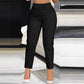 Pantalon Tailleur Cropped Taille Haute Femme