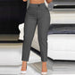 Pantalon Tailleur Cropped Taille Haute Femme