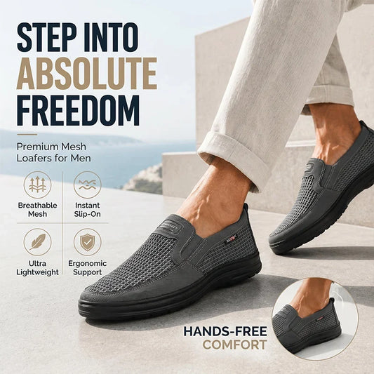 🔥-50% DE RÉDUCTION – OFFRE LIMITÉE ! 👟Chaussures décontractées slip-on respirantes pour homme – Baskets légères pour un confort au quotidien ✨