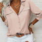 👚 50% DE RÉDUCTION ☀️ Chemise femme unie – Col, manches longues & boutonnage – Tissu doux, facile à assortir avec jean, jupe ou veste – intemporelle et polyvalente 🕶️✨