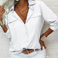 👚 50% DE RÉDUCTION ☀️ Chemise femme unie – Col, manches longues & boutonnage – Tissu doux, facile à assortir avec jean, jupe ou veste – intemporelle et polyvalente 🕶️✨