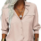 👚 50% DE RÉDUCTION ☀️ Chemise femme unie – Col, manches longues & boutonnage – Tissu doux, facile à assortir avec jean, jupe ou veste – intemporelle et polyvalente 🕶️✨