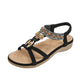 🌸 -50% MAINTENANT ! 🌸 Sandales Plates Bohèmes Confortables pour Femme