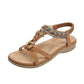 🌸 -50% MAINTENANT ! 🌸 Sandales Plates Bohèmes Confortables pour Femme