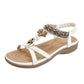 🌸 -50% MAINTENANT ! 🌸 Sandales Plates Bohèmes Confortables pour Femme