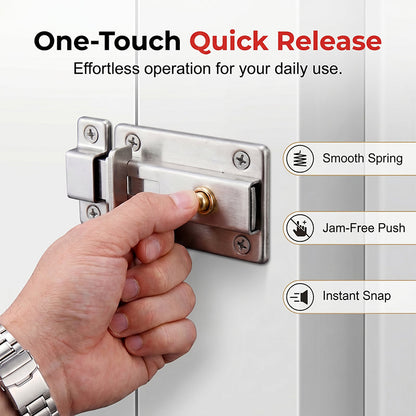 📢📢Achetez 2, Obtenez 1 Gratuit !! ⏰ Loquet de Sécurité à Rappel Automatique pour Porte
