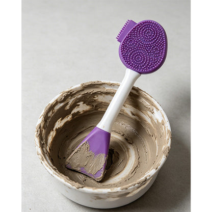 ⏳Limited-time 50% off⏰2-in-1 Silicone Face Mask Brush & Cleanser🧼✨