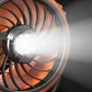 🌀🔥 -50% ! Ventilateur Camping Turbo 100 Vitesses – Oscillation 270° Rafraîchissement Large Angle, Batterie Lithium Chargeur Urgence LED 3 Niveaux, Suspension Crochet Table Plafond Polyvalent · Vert & Orange ✨