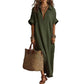 Robe Maxi Minimaliste Uni pour Femme
