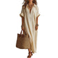 Robe Maxi Minimaliste Uni pour Femme