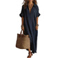 Robe Maxi Minimaliste Uni pour Femme