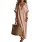 Robe Maxi Minimaliste Uni pour Femme