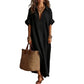 Robe Maxi Minimaliste Uni pour Femme