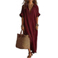 Robe Maxi Minimaliste Uni pour Femme