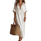 Robe Maxi Minimaliste Uni pour Femme
