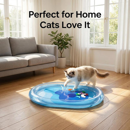 Lit d'eau gonflable rafraîchissant pour chats