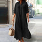 ⏳Offre limitée -50%⏰ Robe longue vintage à col chemisier pour femme👗