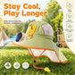 ❄️🌬️50% OFF !!!🌊Chapeau de Protection Solaire à Rabat avec Ventilateur Intégré