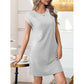 👗 PROMO LIMITÉE 50% DE RÉDUCTION ! ✨ Robe Décontractée Coton Mélangé Femme – Col Rond, Manches Courtes, Coupe Ample 🌸