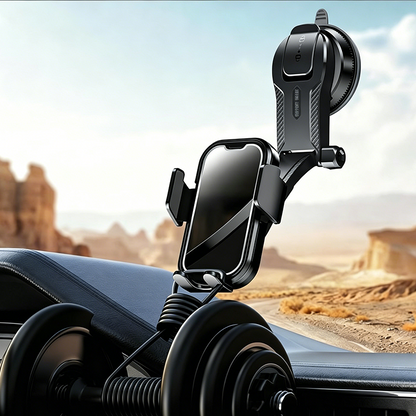 📢📢50% DE RÉDUCTION !! ⏰Support Téléphone Voiture à Ventouse Nano | Utilisation d'une Main & Angle Réglable | Support Universel Tableau de Bord & Pare-Brise pour GPS