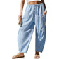 | ⏰ -50% – Léger & Économique 🌊✨ Pantalon Large d'Été Fluide – Respirant & Poches ! | Parfait pour la Plage ou le Style Vacances 🏖️☀️